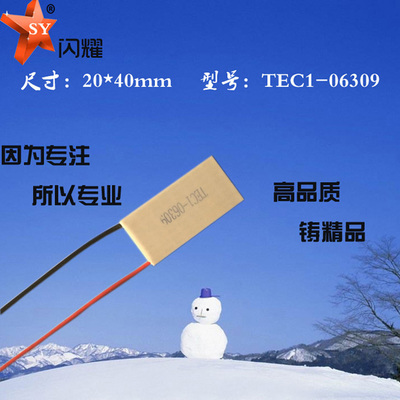 204006309制冷片7.43V9A电子半导体致冷片TEC1-06309工厂外贸直销
