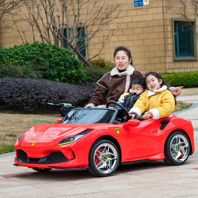 亲子双人座超大号儿童电动车四轮遥控汽车可坐大人小孩一体玩具车