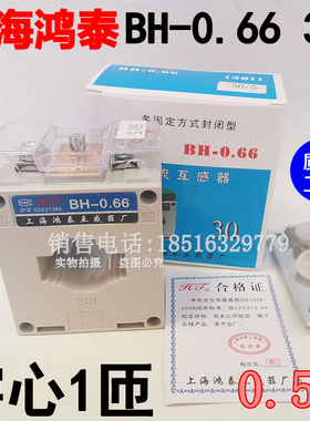 DBKCT38上海鸿泰正宗BH-0.66-30CT电流互感器50/5A一匝3000ACT-50