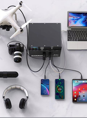 抖音同款黑色厂家直发220V户外移动电源无人机吹风磨脚电焊机通用