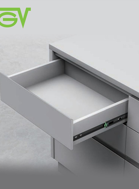 FGV-H45反弹三节钢珠轨1.0厚度黑色滑轨橱柜路轨滑道家用导轨五金