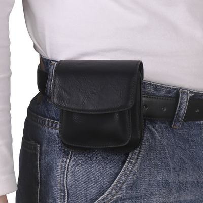 适用Galaxy Z Flip6挂腰包W24W23flip7折叠屏真皮磁吸柔软皮料GalaxyFlip5保护套穿皮带Flip4皮套男耳机