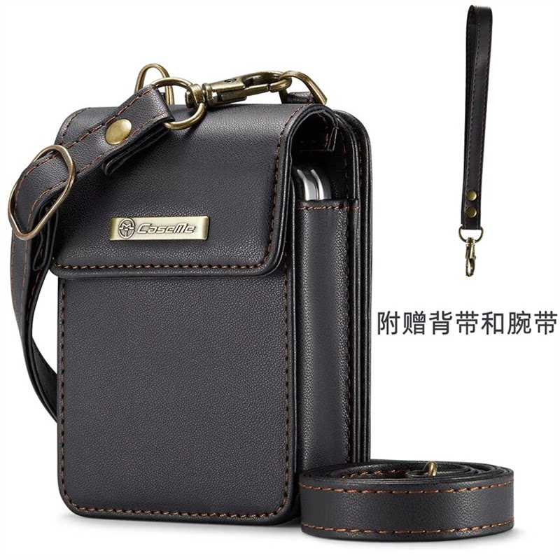 小折叠屏通用包真皮OPPO荣耀华为Flip摩托vivo适用挂绳小背包皮夹