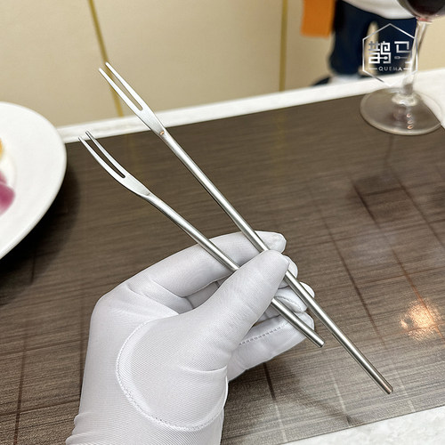 水果小叉304不锈钢水果叉点心叉