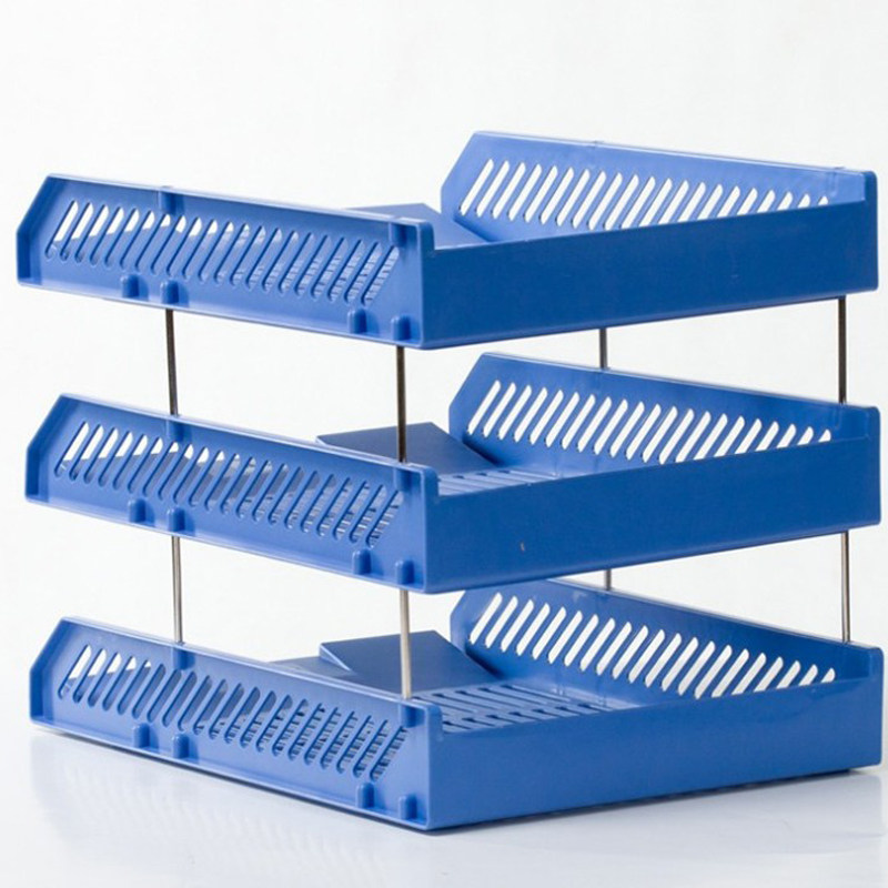 YUEFU YF338 3단 파일 트레이 스탠드 데스크탑 아이템 수납 랙 파일 상자 용품 바구니 정보 정리 랙