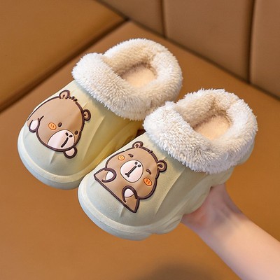 卡皮巴拉儿童棉拖鞋加厚可拆洗