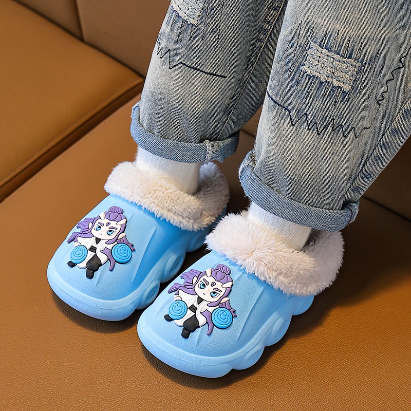 卡皮巴拉儿童棉拖鞋加厚可拆洗