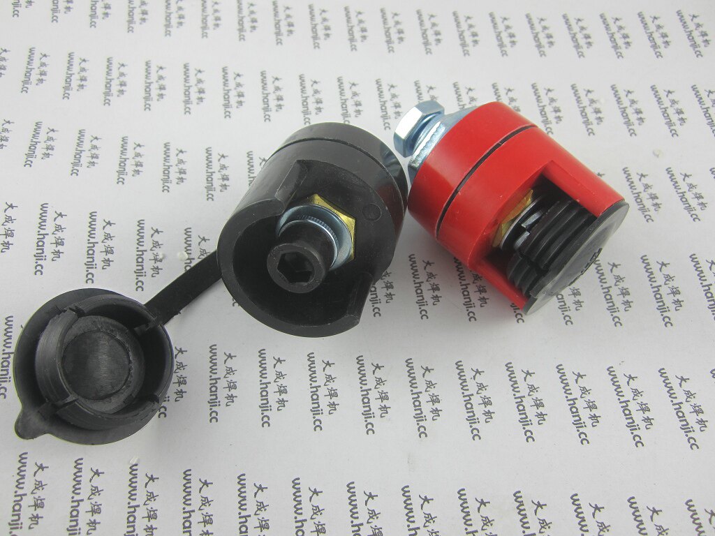 气保焊 快速接头 nbc 输出 带盖 内六角螺丝 线鼻固定 edz