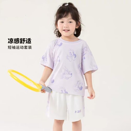 HD1HS069夏季女宝冰丝速干凉感印花短袖T恤（上衣）