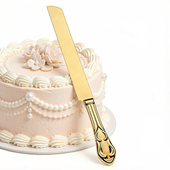 包邮 欧式 创意烘焙工具不锈钢蛋糕刀镀金色刀婚礼生日蛋糕刀现货