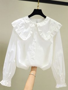 Рубашка, хлопковый детский осенний лонгслив для школьников, в западном стиле, в корейском стиле, детская одежда