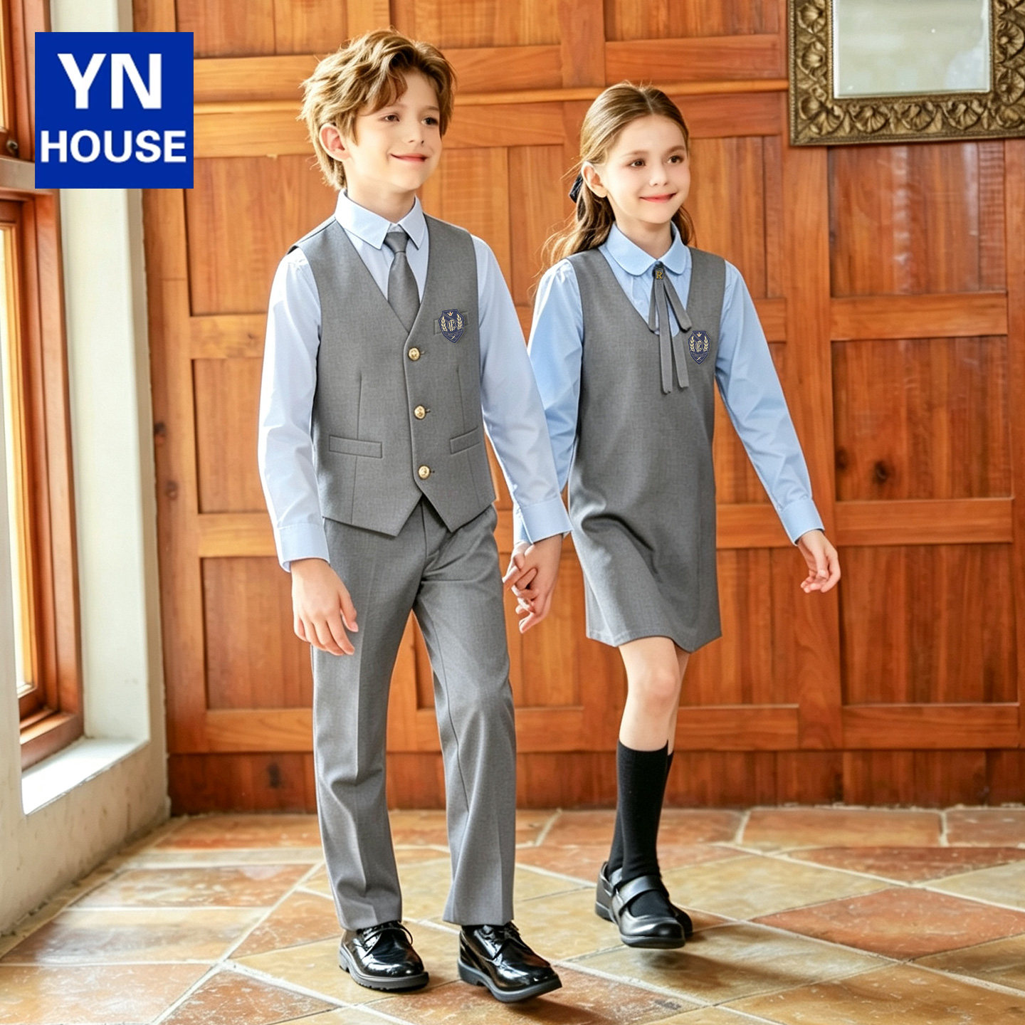 小学生班服马甲校套装春秋