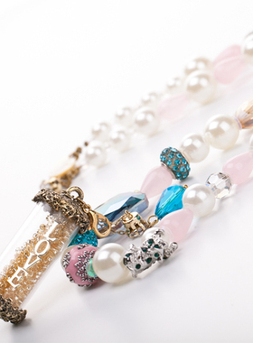 梦幻少女多彩毛衣长项链礼盒套装