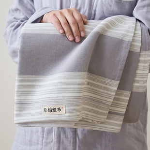 高端加厚纯棉老粗布床单单件100全棉冬款 柔软舒适枕套2件套家用大