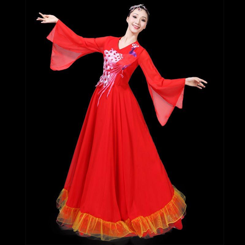 Classical adult dancers new Chinese style full skirt chorus在类目 女装/女士精品, 唐装/民族服装/舞台服装, 民族服装/舞台装中 - 来自Buy2taobao.com提供专业的淘宝代购服务