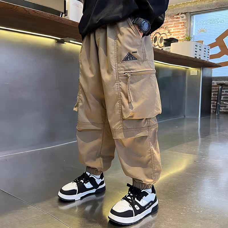 男童秋装裤子儿童软弹工装裤
