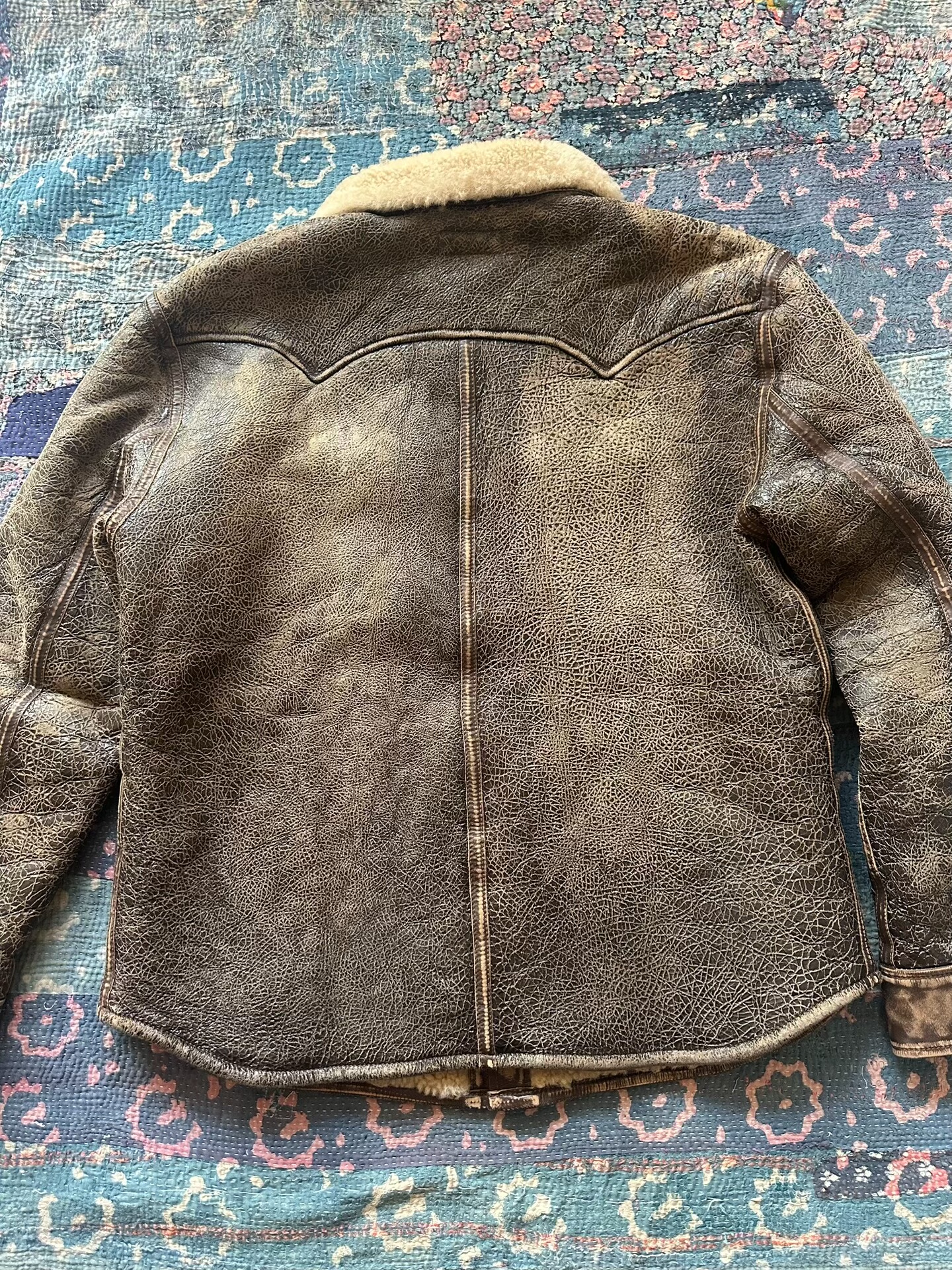 Polo Ralph Lauren Distressed Fur-Lined Coat — front