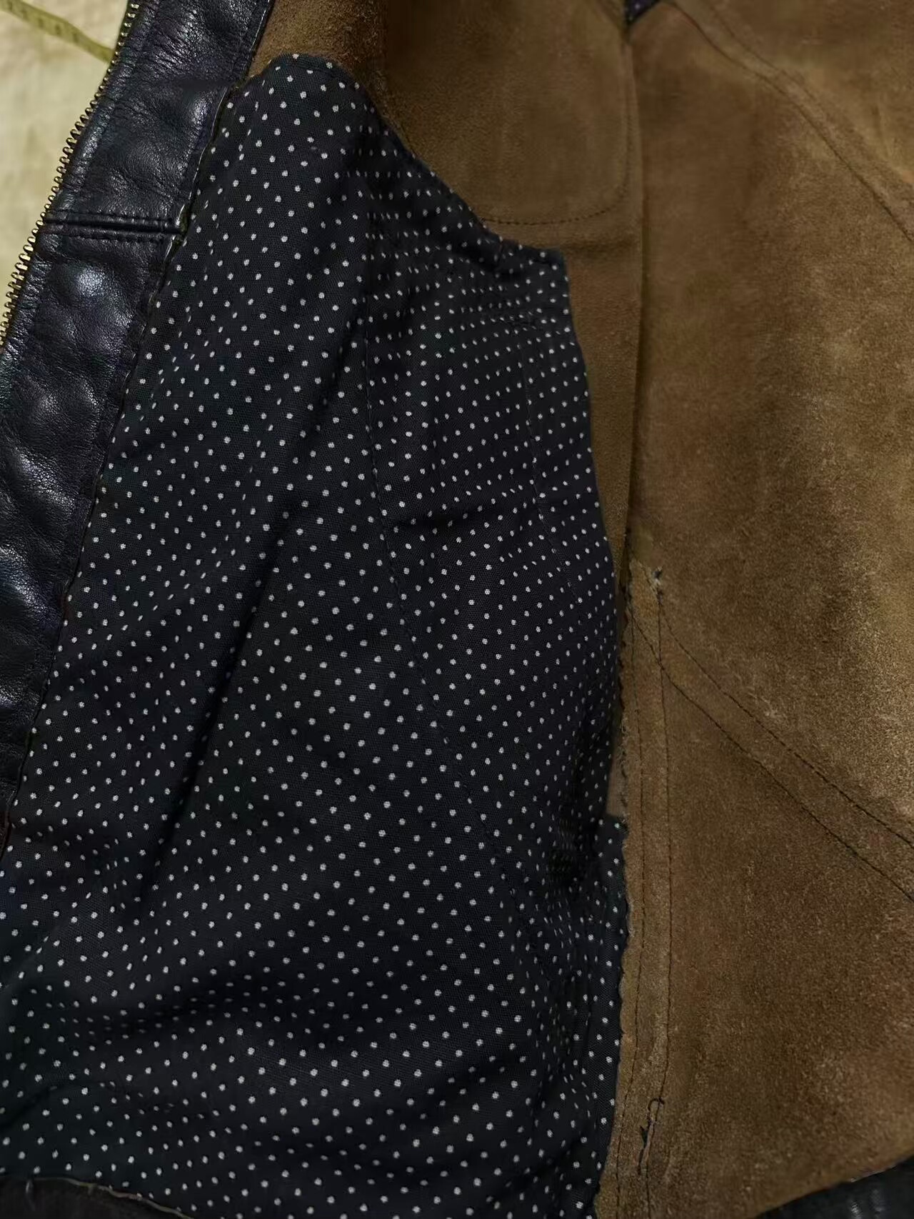 RRL Mendoza Distressed Leather Jacket — back