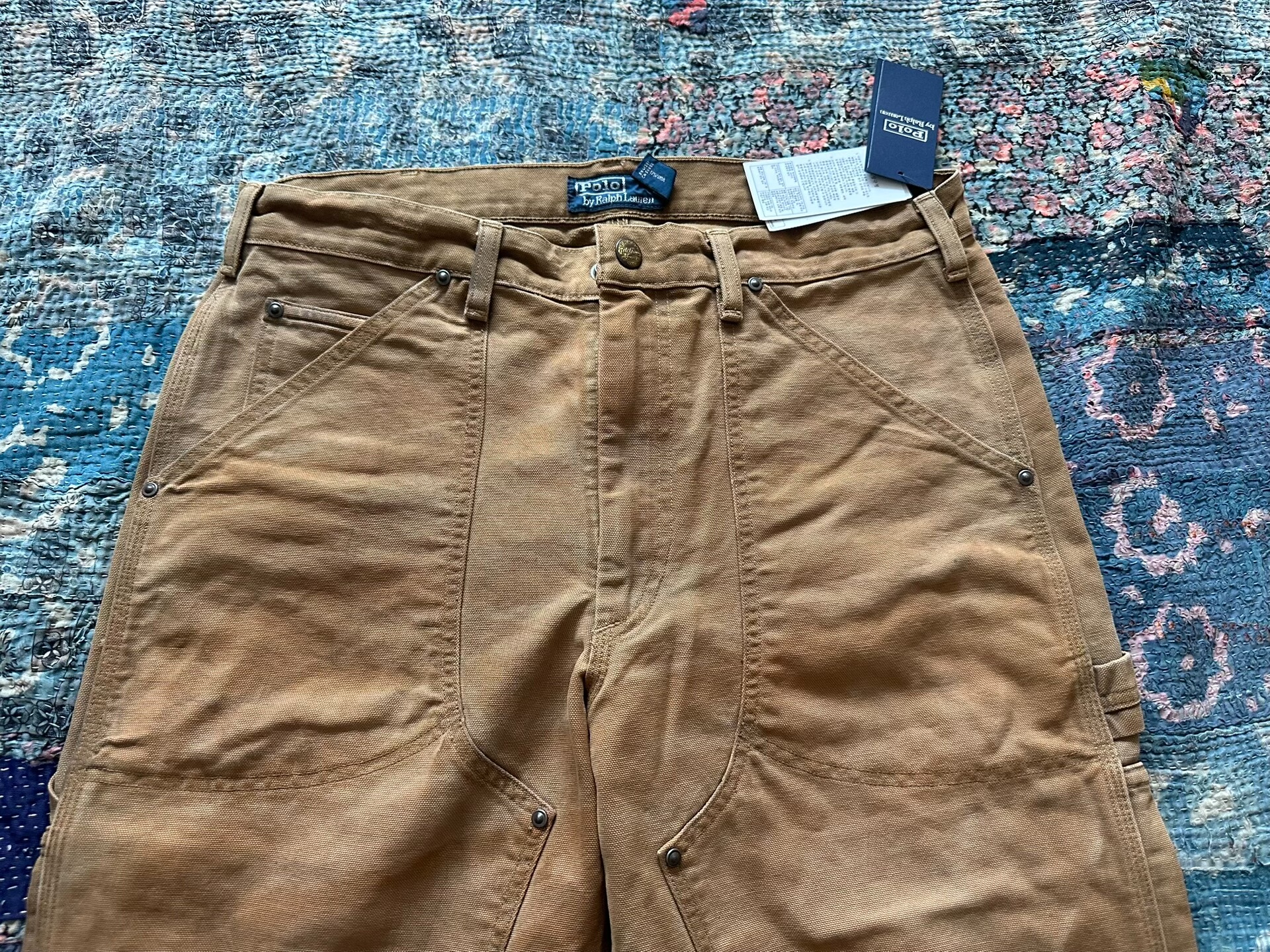 Ralph Lauren RRL Distressed Washed Casual Pants — back
