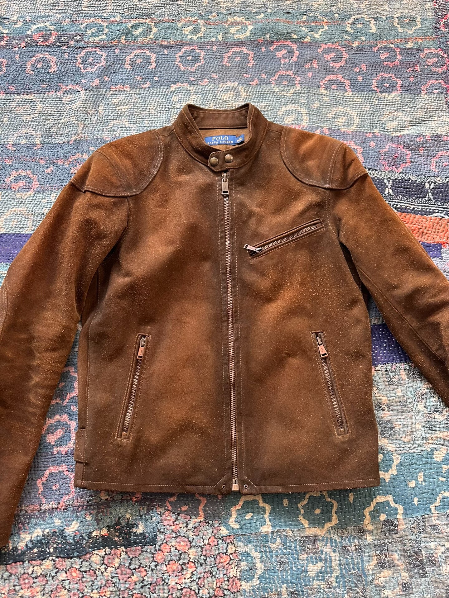 Polo Ralph Lauren Brown Suede Moto Jacket