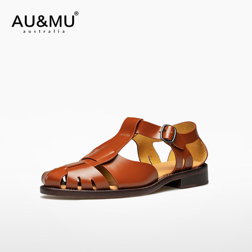 AUMU轻奢设计款同款平替罗马鞋