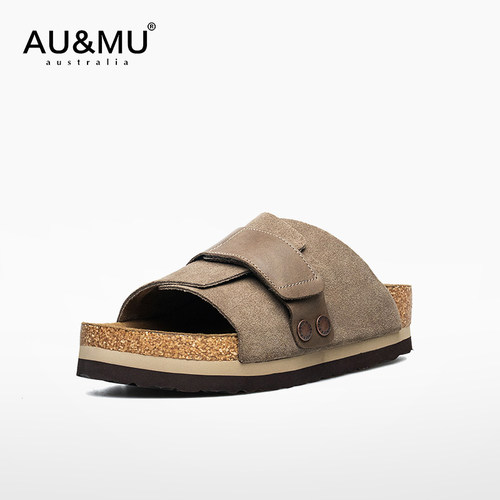 AUMU透气舒适男女同款博肯鞋拖鞋
