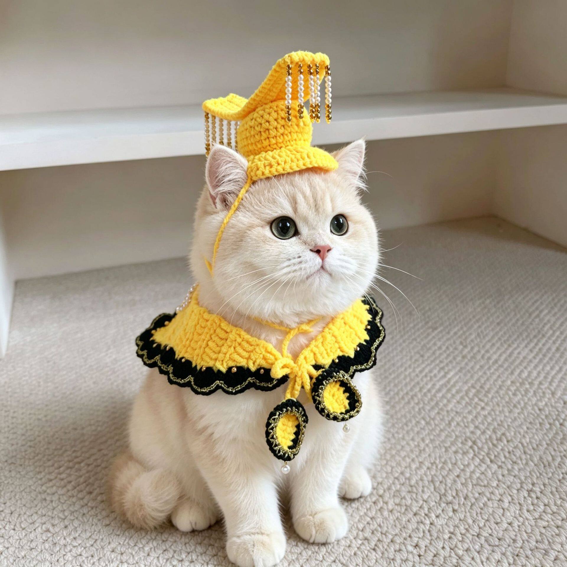 宠物君临天下皇帝帽子狗狗霸气披肩猫咪搞怪节日喜庆装扮配饰围兜