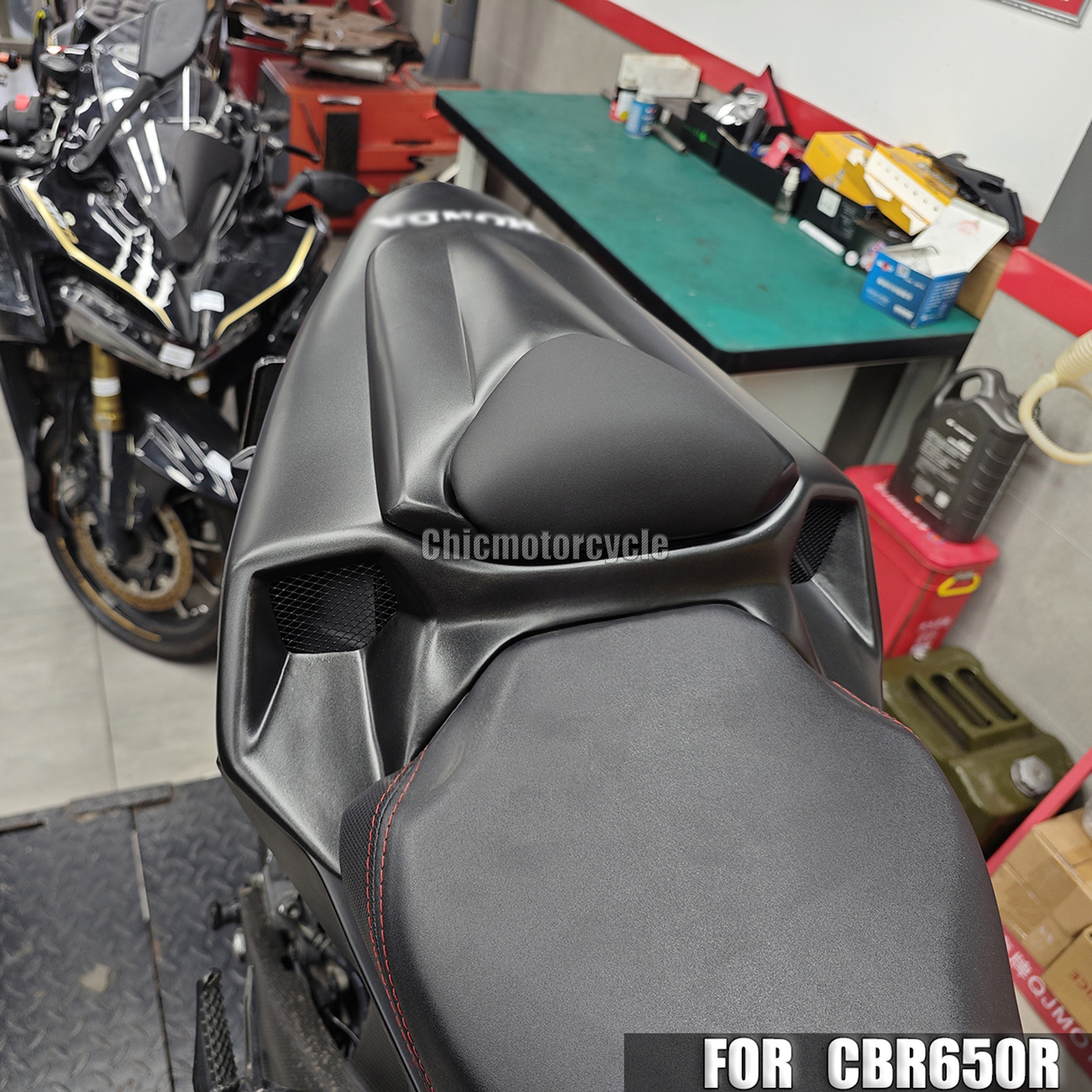 适用于本田CB/CBR650R 18-23年改装件3.5代载人后驼峰单座盖后尾
