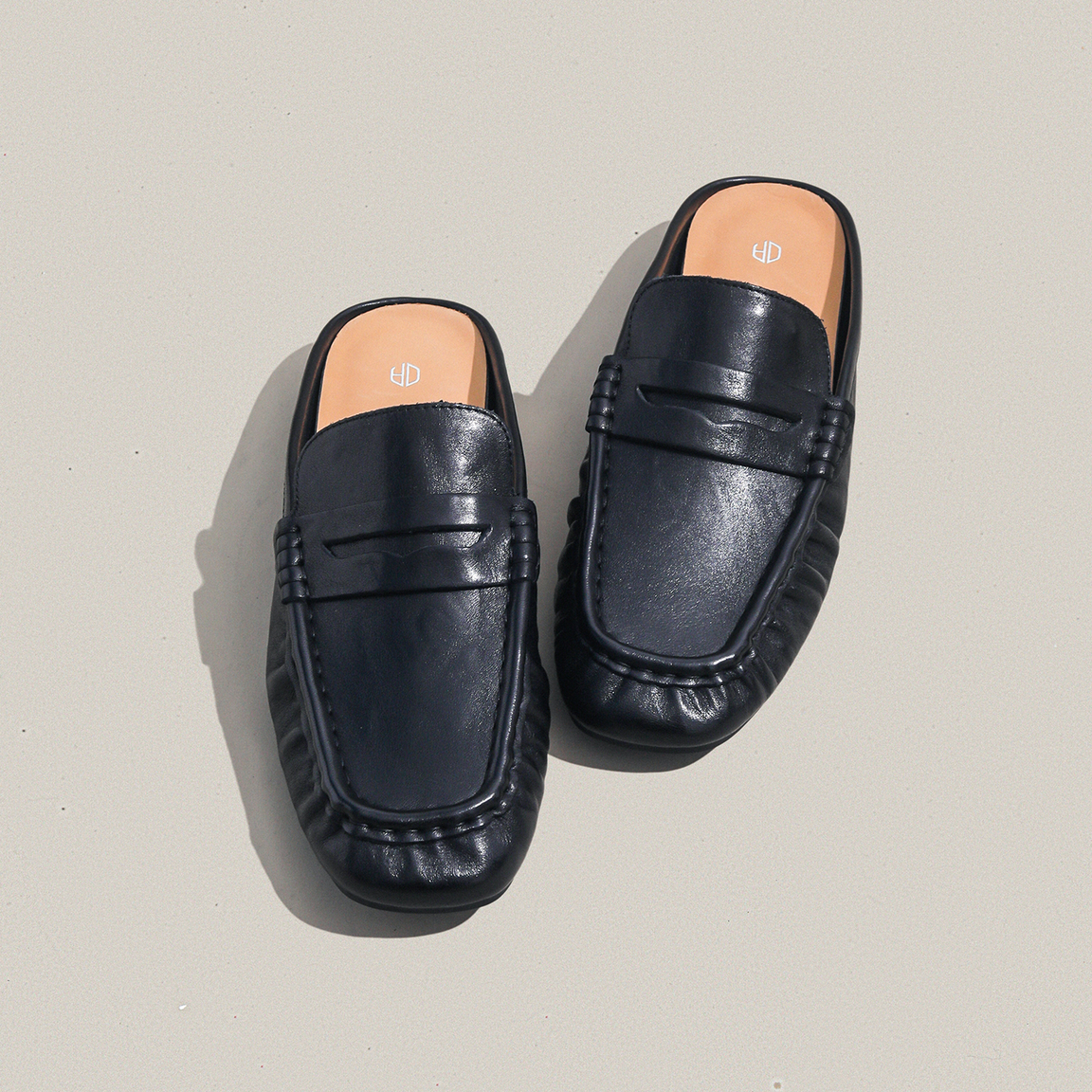 周周推荐~简约风真皮半拖鞋女2026新款平底包头懒人百搭舒适单鞋,女鞋,勃肯鞋/软木鞋,淘宝优惠券,粉丝福利购,淘宝优惠卷