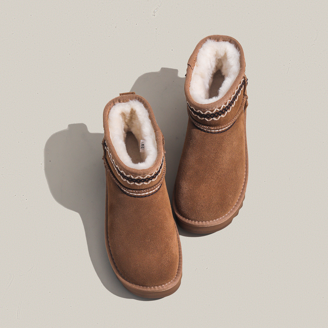 周周推荐~2025新款复古加厚雪地靴女冬季加绒保暖防滑短筒棉靴子