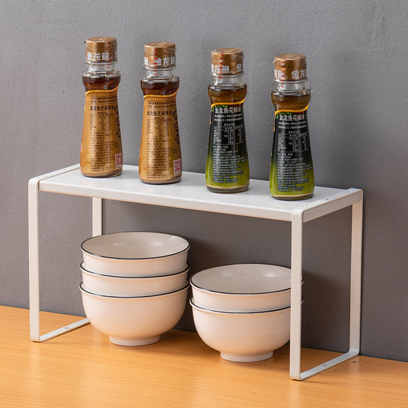 欧润哲伸缩厨房日式置物架