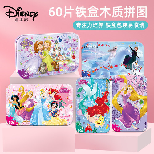 铁盒公主益智木质入门拼装玩具