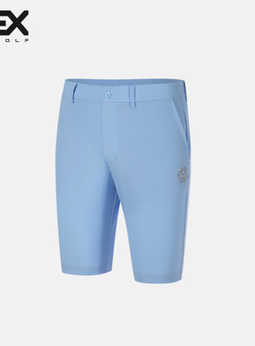 DEXGOLF韩国高尔夫男士短裤2002春夏薄款经典速干休闲运动裤 黑色