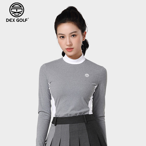 DEXGOLF高尔夫女小高领保暖衫