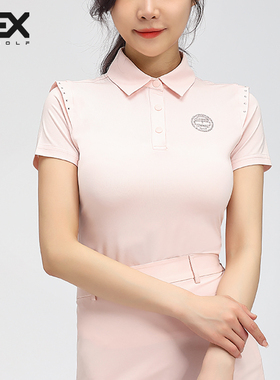 DEXGOLF夏季新品高尔夫服装女士速干透气百搭Golf修身Polo衫短袖