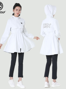 DEXGOLF高尔夫长款防风防雨风衣