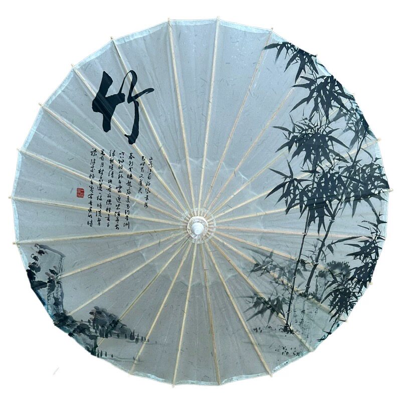 油纸伞防雨水墨古风道具晴雨两用新中式配旗袍汉服拍照伞战国袍伞