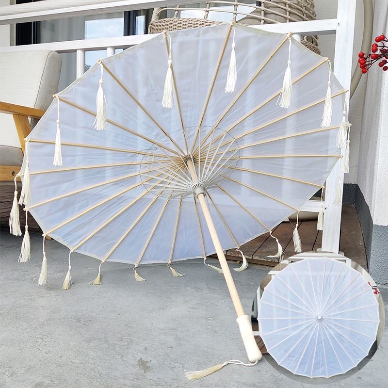 古装绸布伞绸布雨伞古典流苏伞舞蹈伞演出装饰吊顶伞幼儿园绘画伞,家居饰品,工艺伞,淘宝优惠券,粉丝福利购,淘宝优惠卷