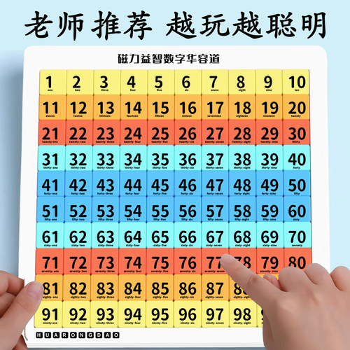 数字华容道滑动拼图磁力三国华龙小学生数学比赛专用儿童益智玩具