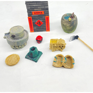 diy手工建筑模型材料微缩场景迷你仿真食物娃娃屋工具迷你砖块