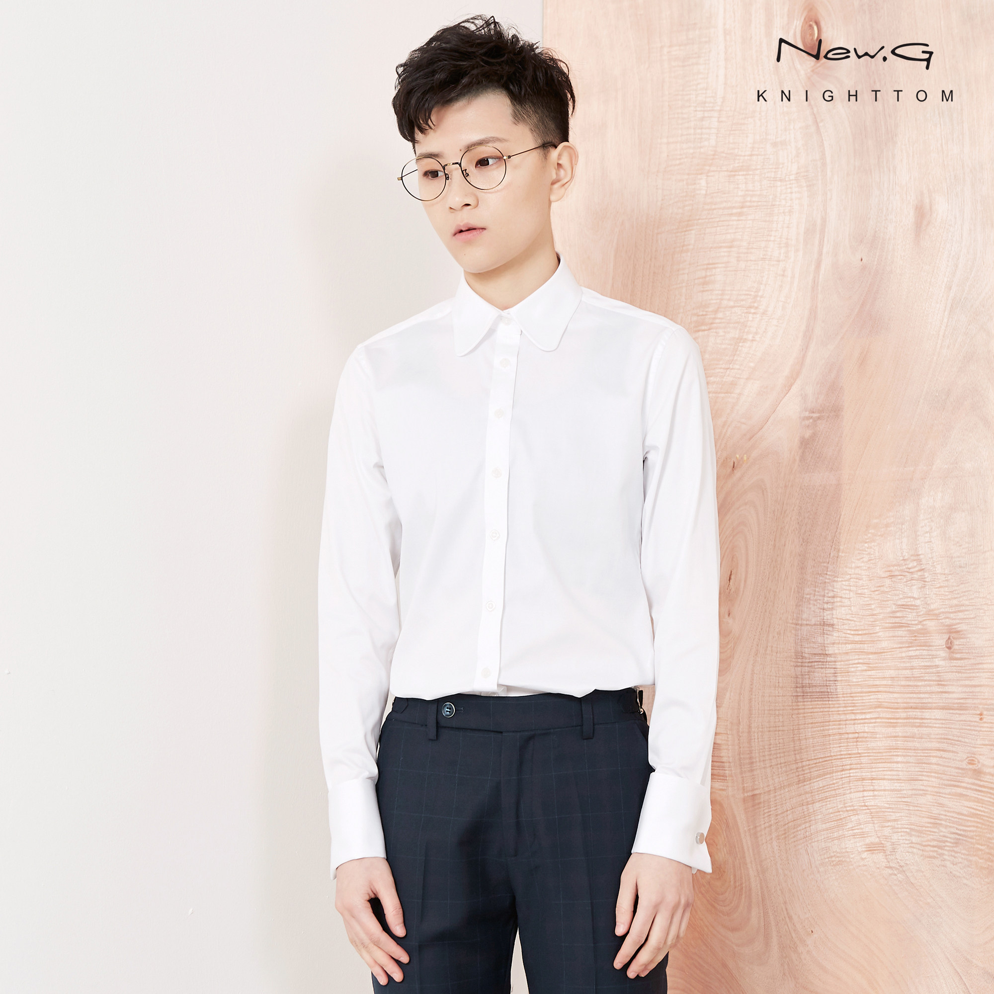 knighttom2018 summer les High-end formal wear series New.G white Rounded collar Long sleeve Seiko shirtin the Women's clothing/Boutique , Shirt  category - from Buy2taobao.com to provide professional Taobao agent buy service