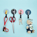 创意卡通可爱小猫咪免钉挂钩萌猫单个墙壁门后钥匙小物品软胶挂钩