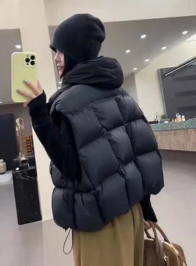 秋冬新款白鸭绒女马甲高级感