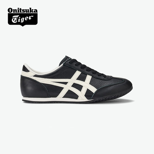 黑色鬼塚虎运动休闲鞋