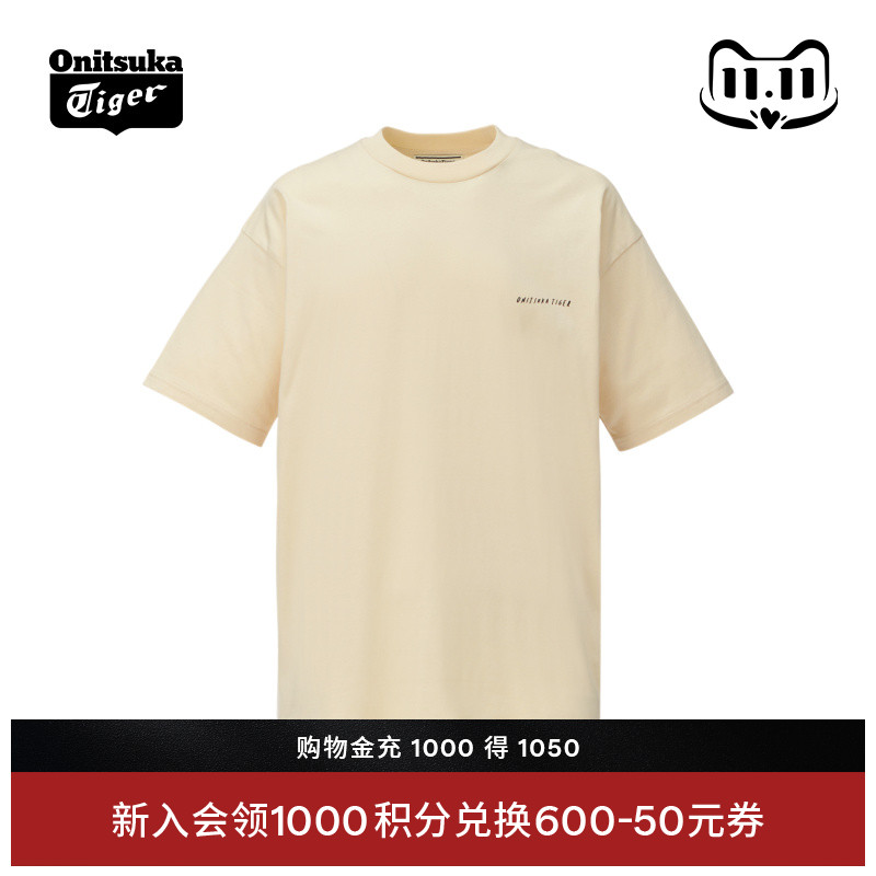 鬼塚虎时尚休闲短袖T恤衫