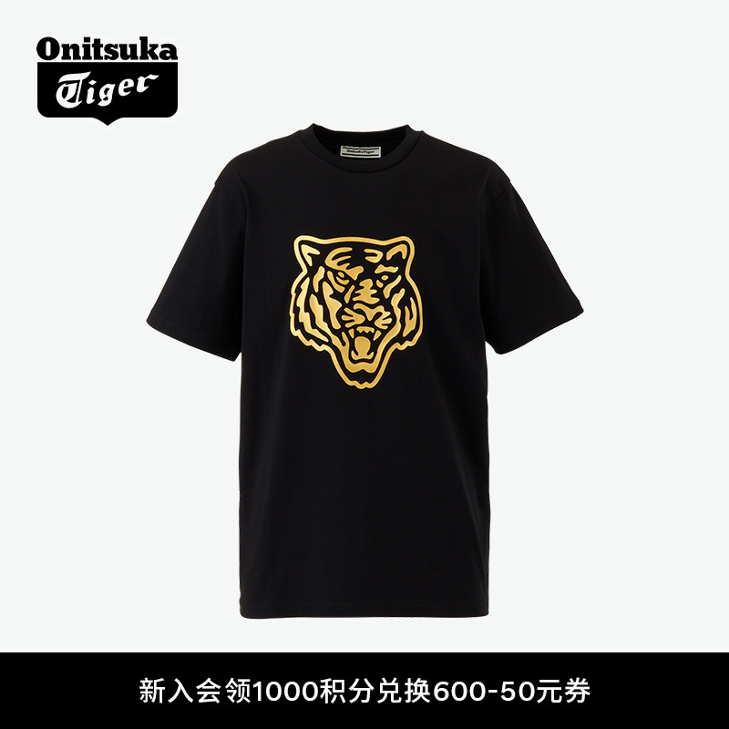 鬼塚虎男女男女圆领短袖T恤