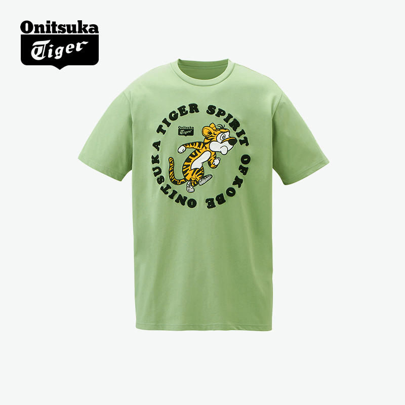 鬼塚虎男女款短袖休闲运动t恤