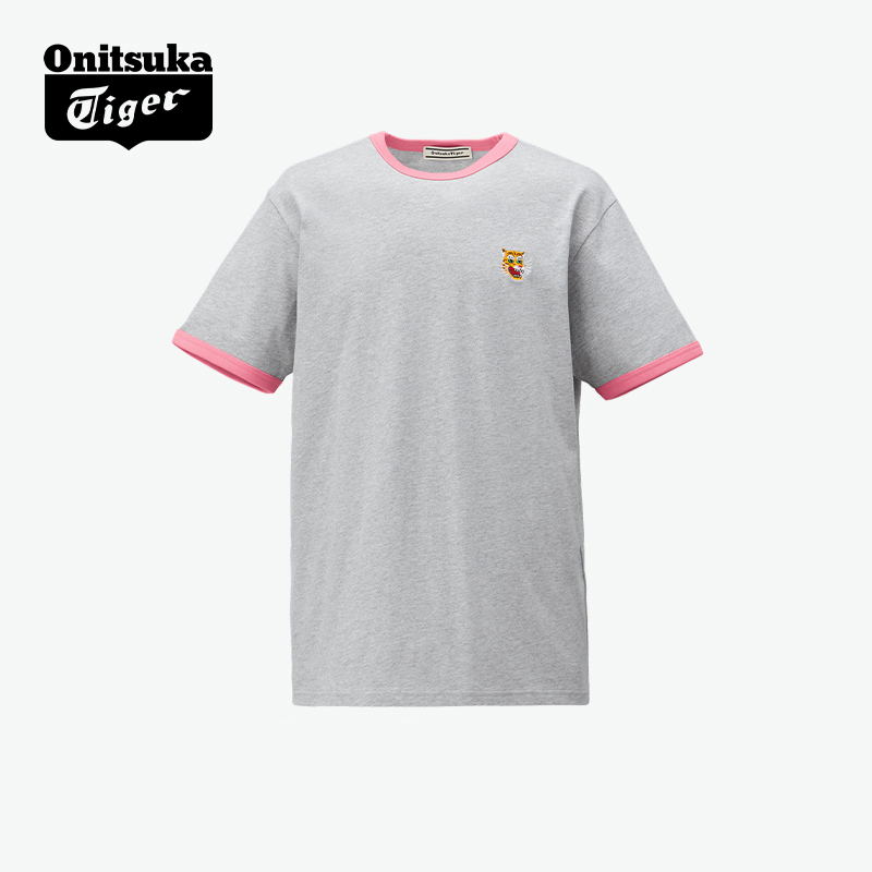 鬼塚虎男女款经典休闲短袖T恤