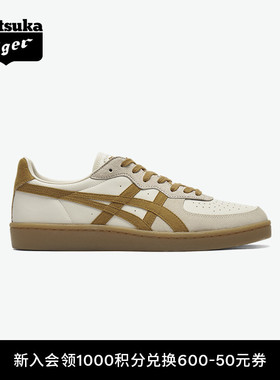 Onitsuka Tiger鬼塚虎GSM男女款夏季米白棕色舒适时尚休闲板鞋