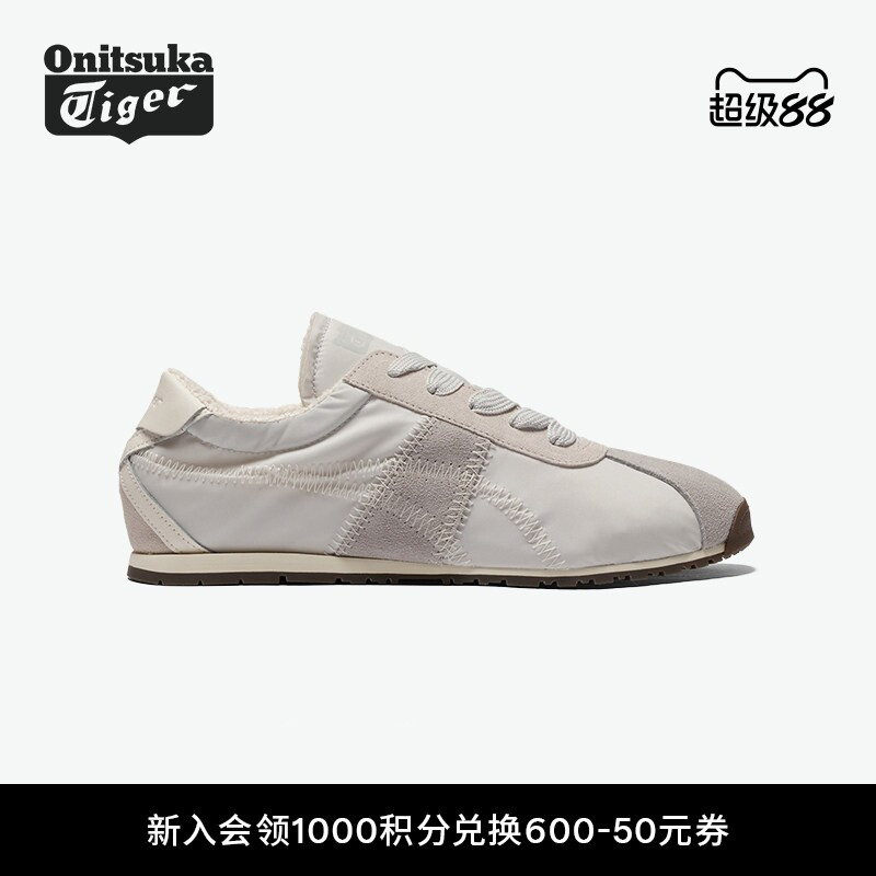 鬼塚虎男女鞋米灰色运动休闲鞋图片